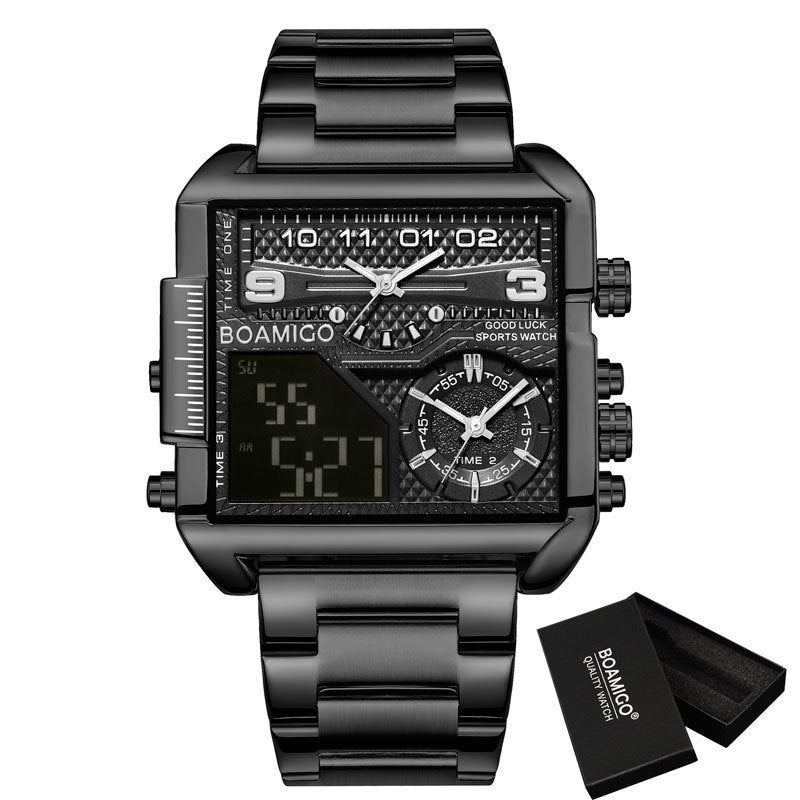 gold sport quartz watch