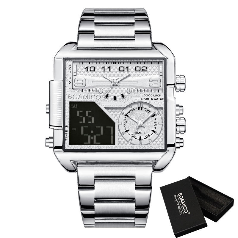 gold sport quartz watch