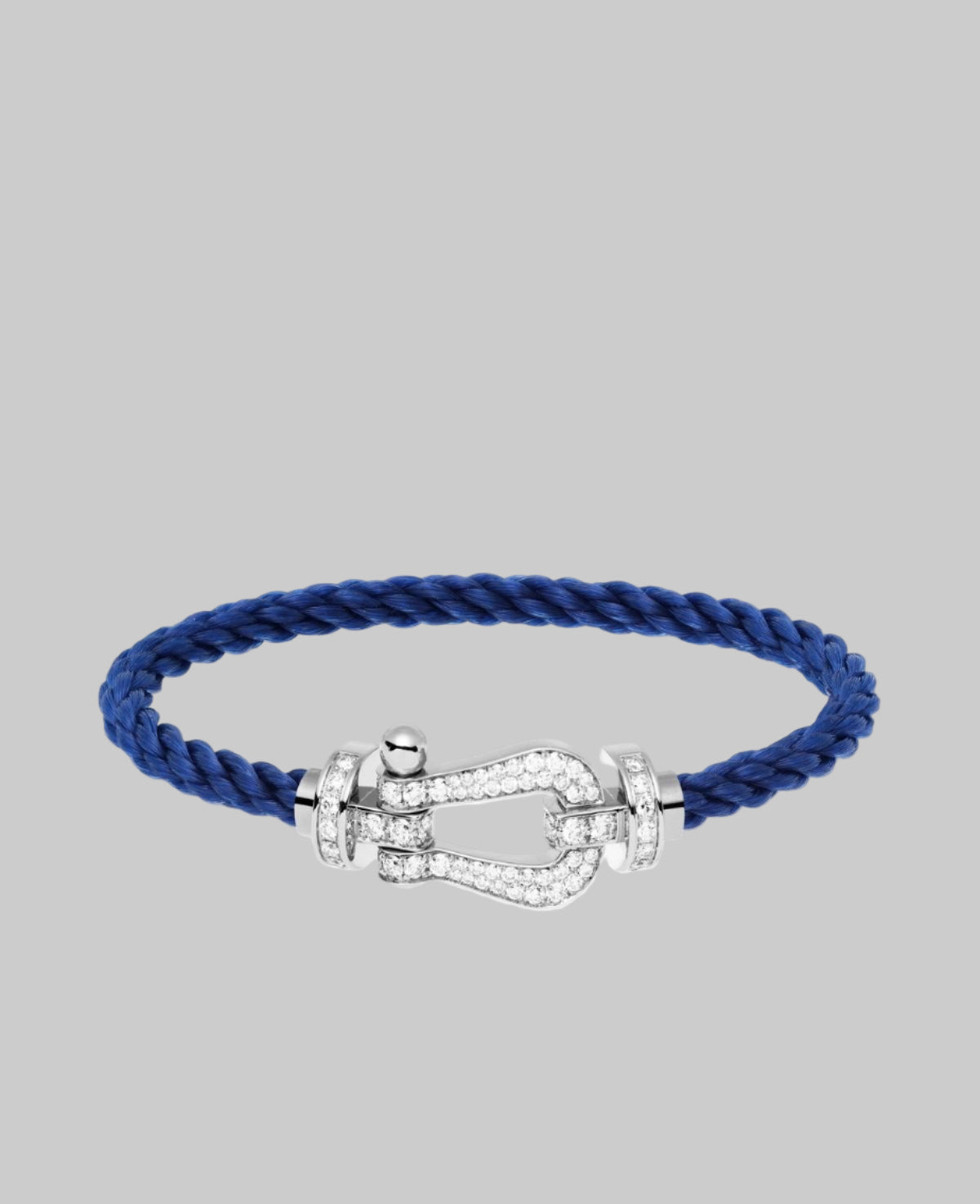 Luxury Braided Navy Rope Bracelet with Silver Clasp – Minimal Unisex Jewelry