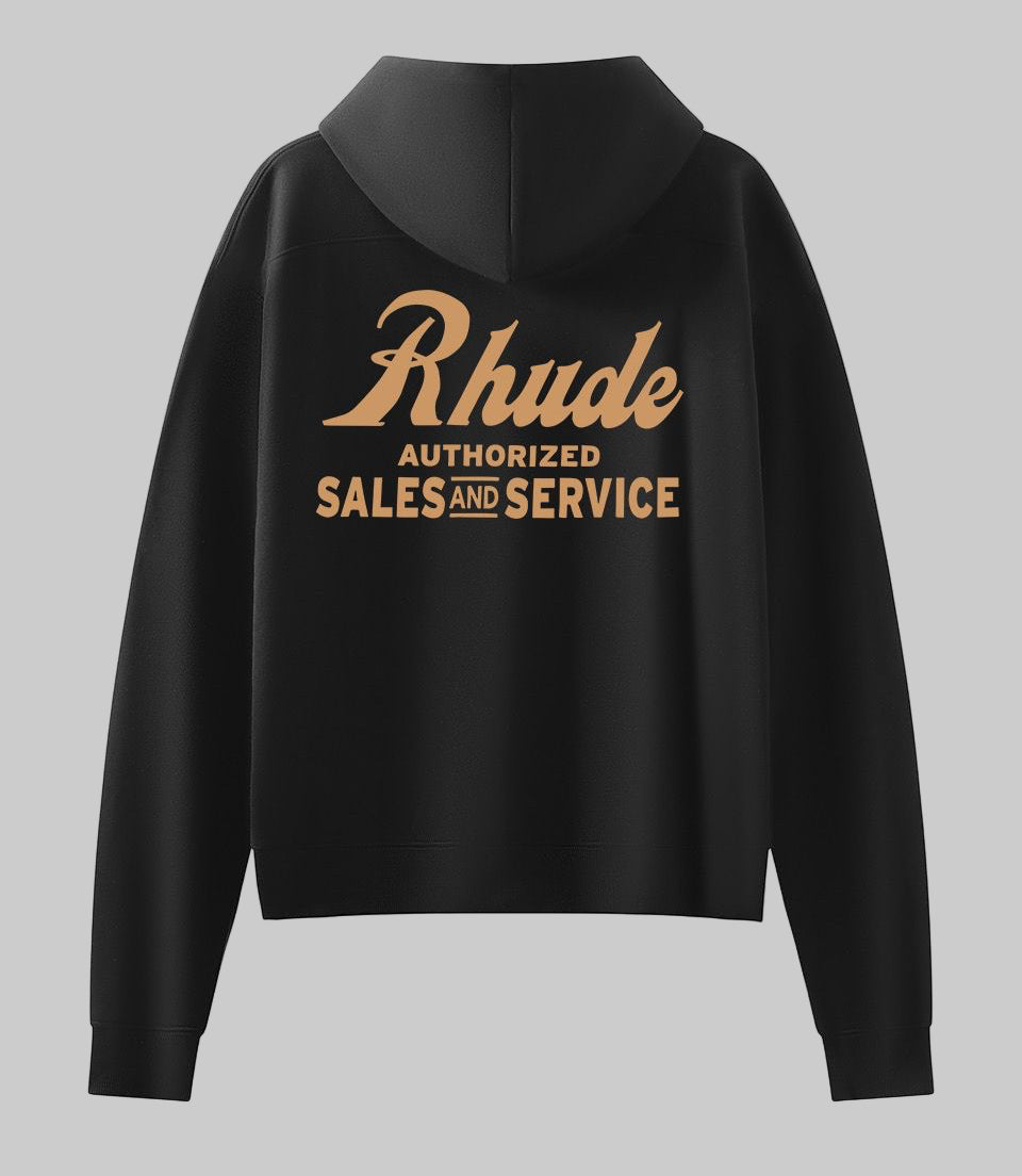 Premium Black Logo Hoodie – Heavyweight Luxury Streetwear Hoodie