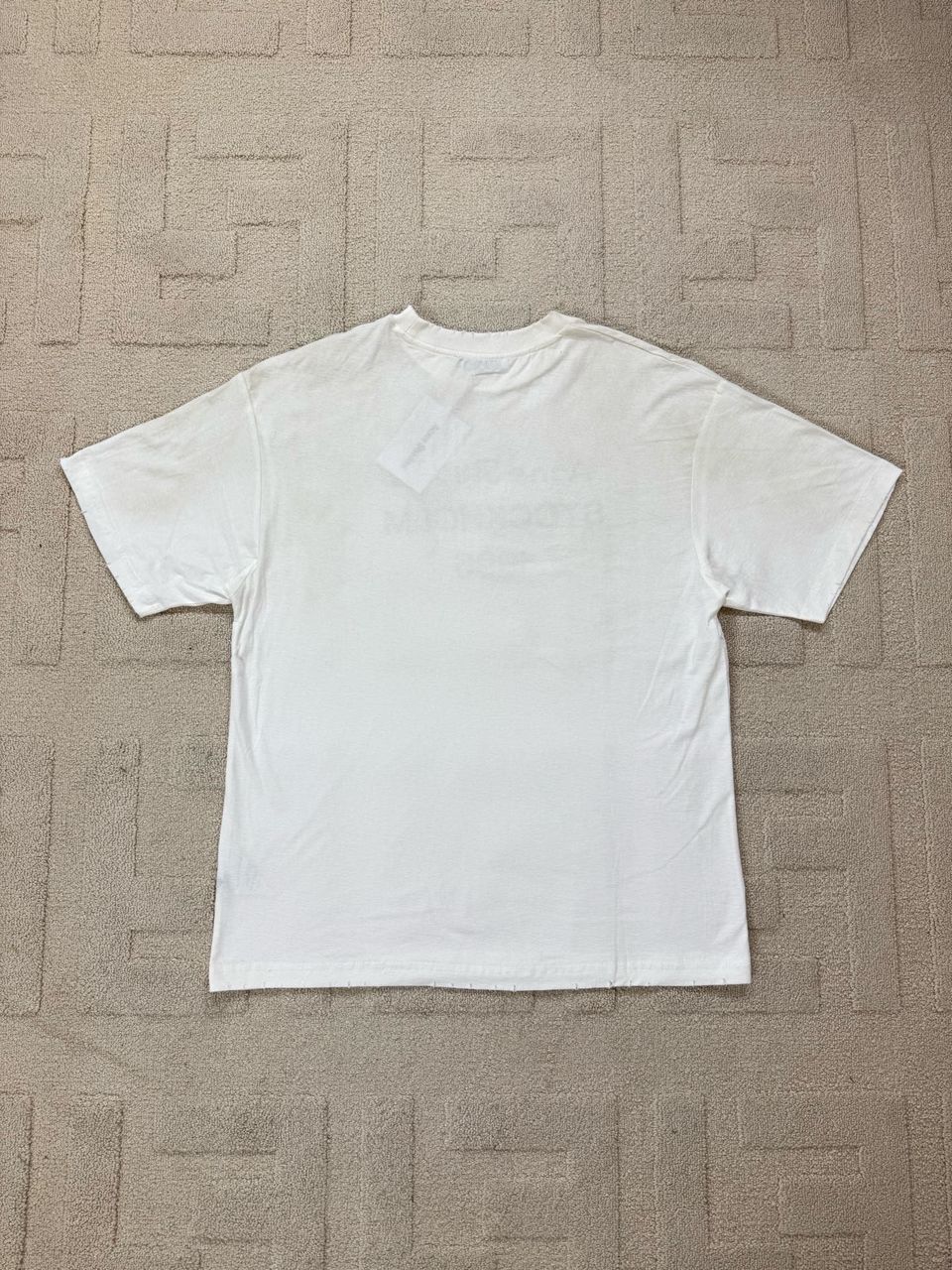 Premium White Logo Graphic Tee – Luxury Minimal Streetwear T-Shirt